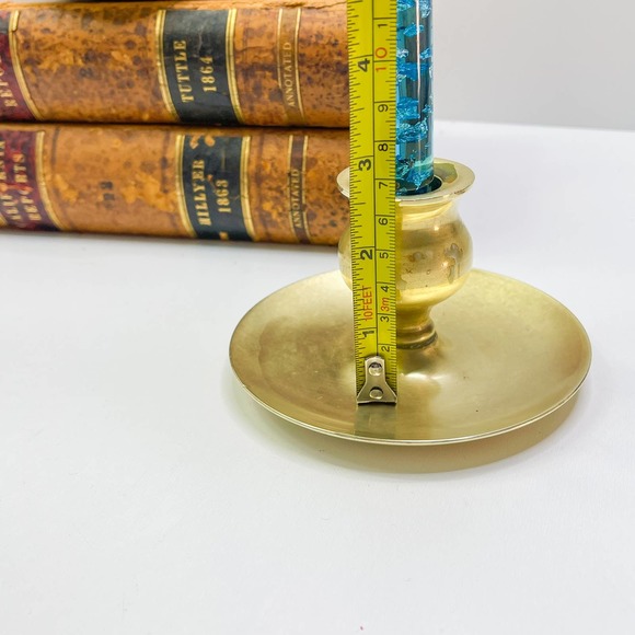 Vintage Set of tapper Candle Holders Brass Very Heavy! - Picture 5 of 6